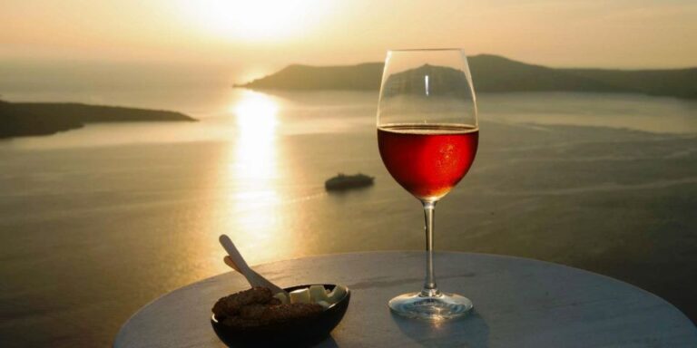 Santorini: Private Wine Tour With Dinner or Lunch