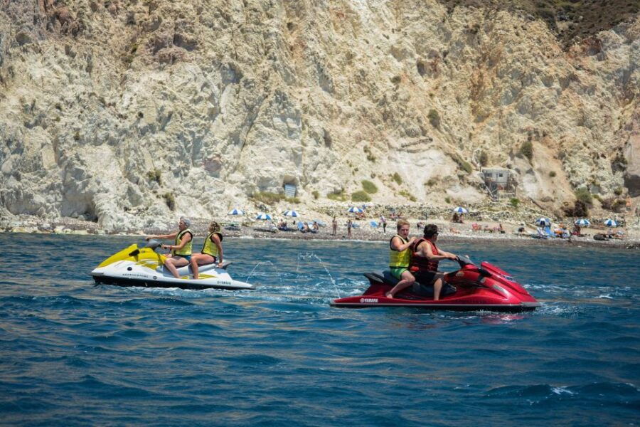 Santorini:Volcanic Beaches Cruise With Jet Ski