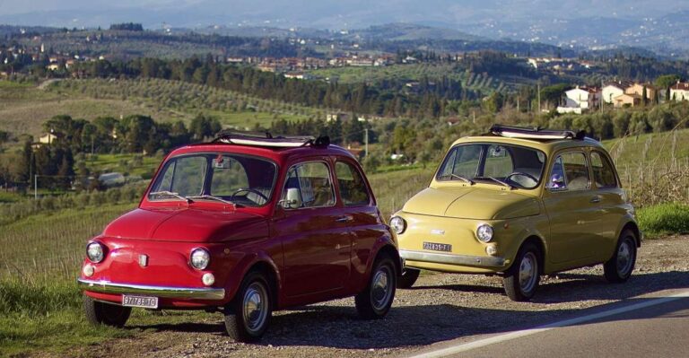 Self-Driving Tour in a Vintage Fiat 500 in Florence, Chianti, Tuscany