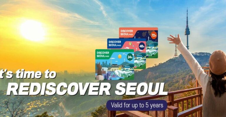 Seoul City Pass & Transportation Card With 100 Attractions