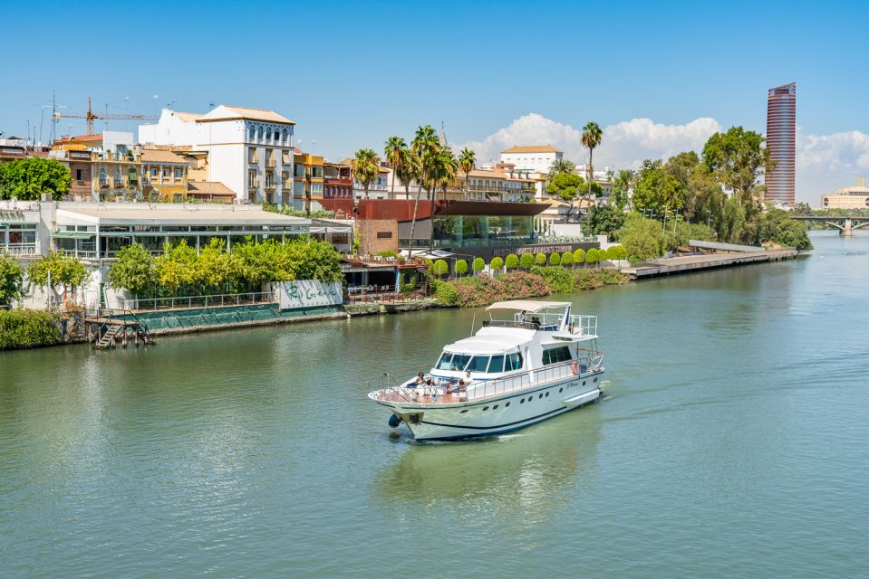 1 seville guadalquivir yacht tour w drink food options Seville: Guadalquivir Yacht Tour W/ Drink & Food Options