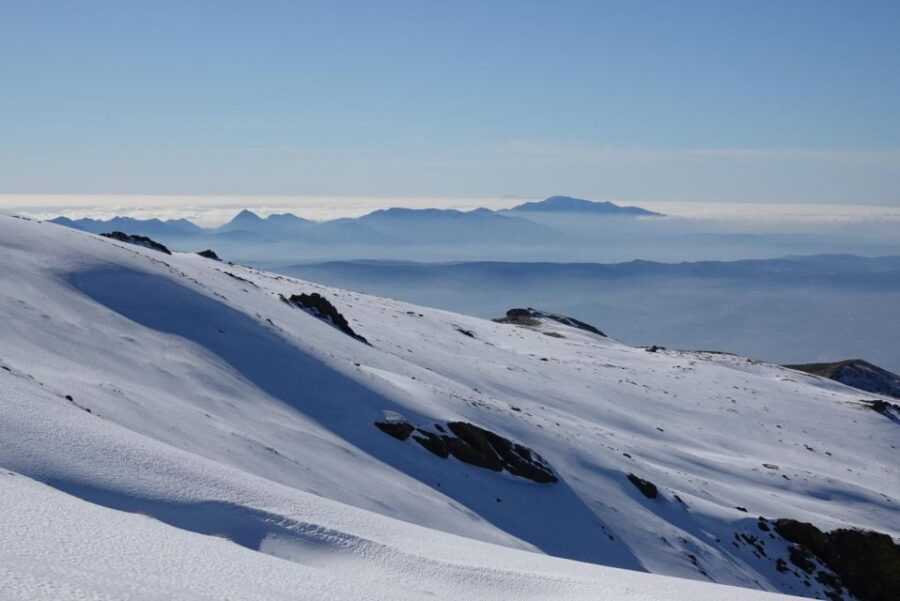 Sierra Nevada Hiking Experience With Crampons on the Snow