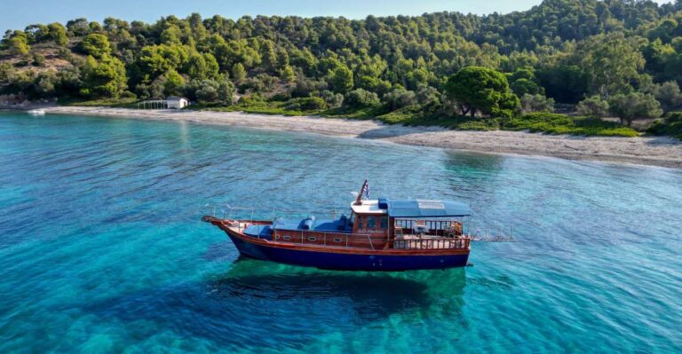 Skiathos: Traditional Boat Cruise With Swim Stops & Lunch