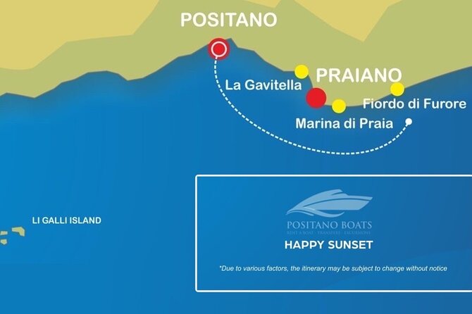 Small Group Amalfi Coast Sunset Cruise Experience