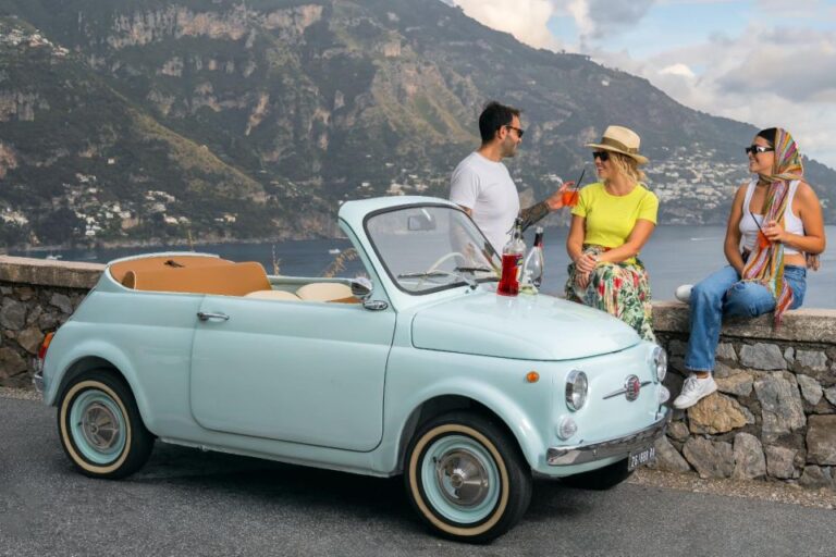 Sorrento and Amalfi Coast: Tour in Fiat 500 Spiaggina