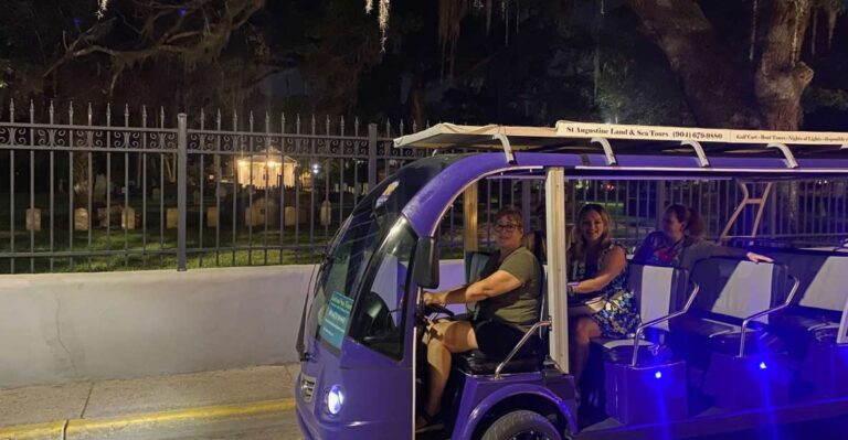 St. Augustine: Hauntings and Ghosts Guided Tour by Golf Cart