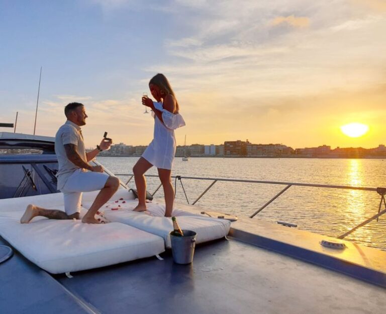 Sunset on a Boat With Cava Included