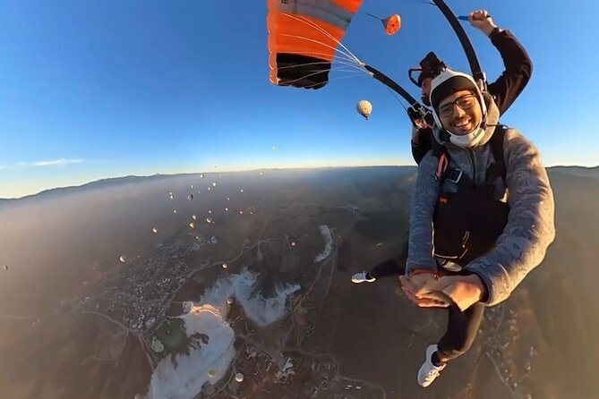 Tandem Skydiving at Pamukkale, Turkey