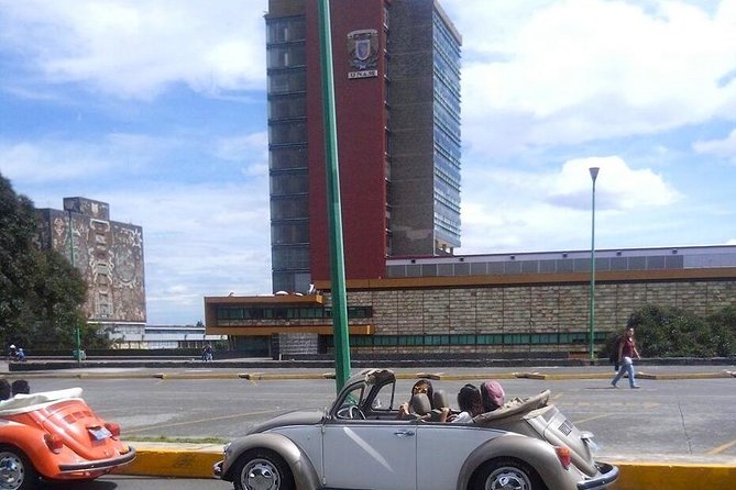 The UNAM Campus VW Beetle Convertible or Classic Combi Private Tour
