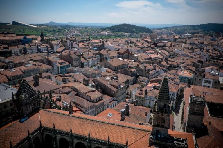 Tour Cathedral of Santiago With Roofs & Portico De La Gloria