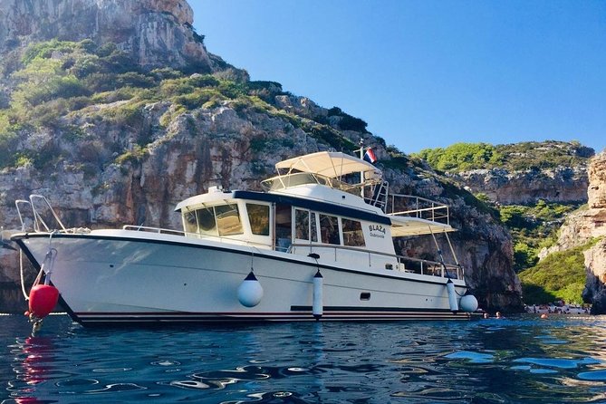 Vis Island and Blue Cave Private Yacht Tour From Korcula Island