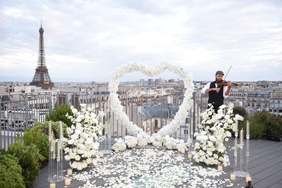 1 wedding proposal on a parisian rooftop with 360 view Wedding Proposal on a Parisian Rooftop With 360 View