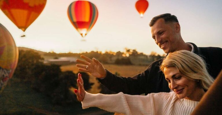 Yarra Valley: Hot Air Balloon With Breakfast & CBD Transfers