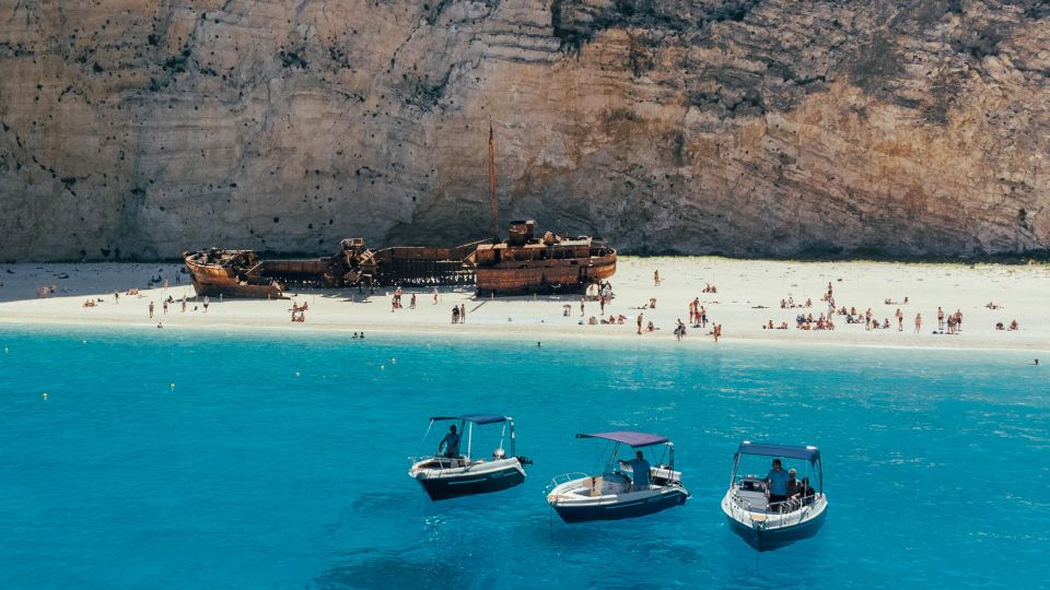 1 zakynthos private cruise to shipwreck beach and blue caves Zakynthos: Private Cruise to Shipwreck Beach and Blue Caves