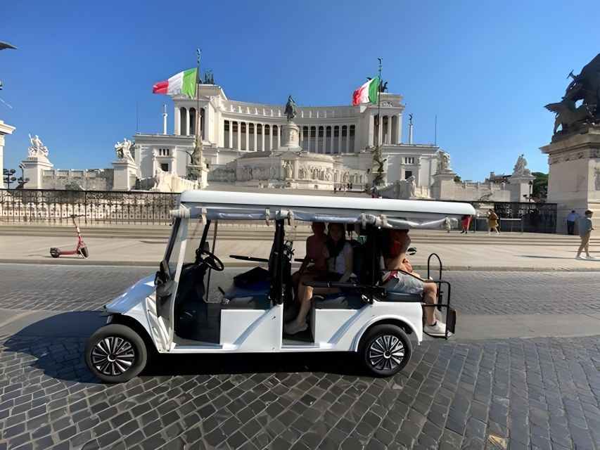 3 Hours Golf Cart Tour Shopping and Wine in Rome - Tour Description and Inclusions