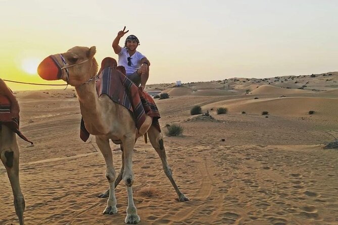 4WD Red Dune Desert Safari With Camelride, Sandboarding & More - Sandboarding in the Desert