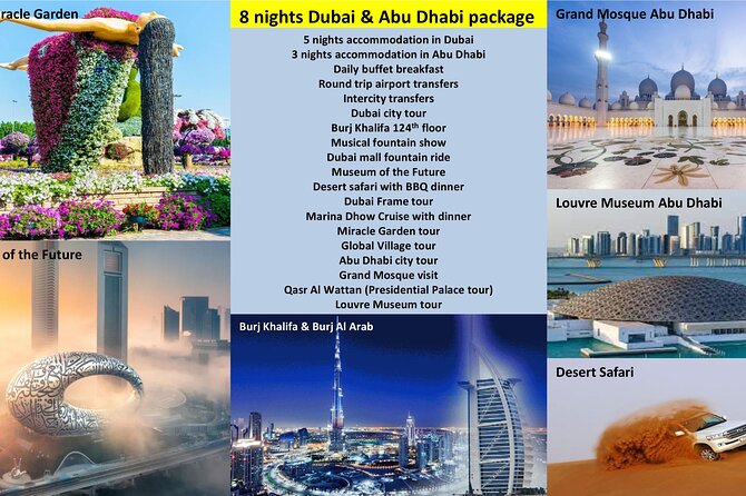 8 Nights Dubai and Abu Dhabi Package in 4 Star Hotel - Hotel Accommodations