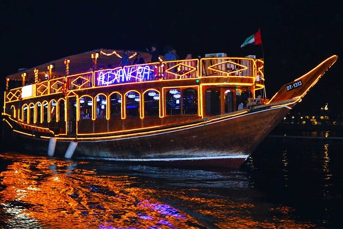 Abu Dhabi Dhow Dinner Cruise- Romantic Evening With Authentic Arabic Cuisine - Entertainment and Cultural Experience