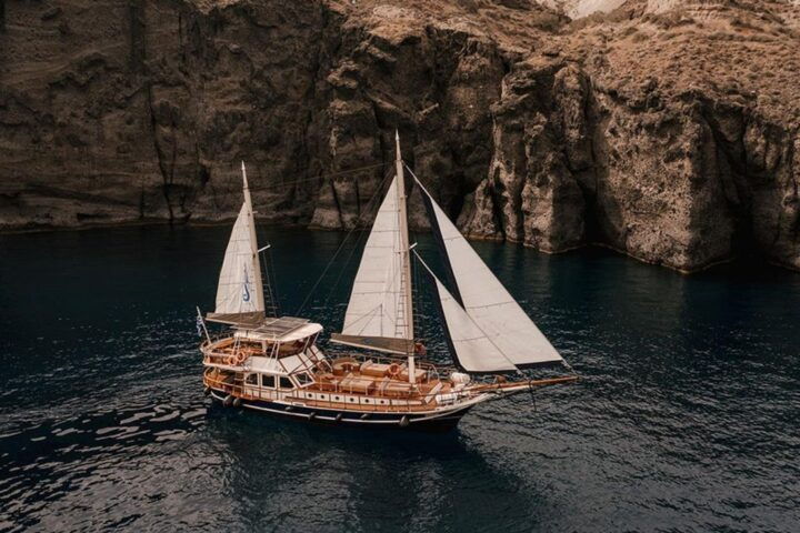 Adonis Luxury Schooner Santorini Sunset Cruise - Itinerary