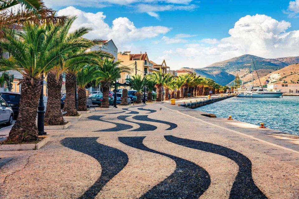 Argostoli & Surroundings Delights, Wine Taste, Swim Stop - Duration and Languages