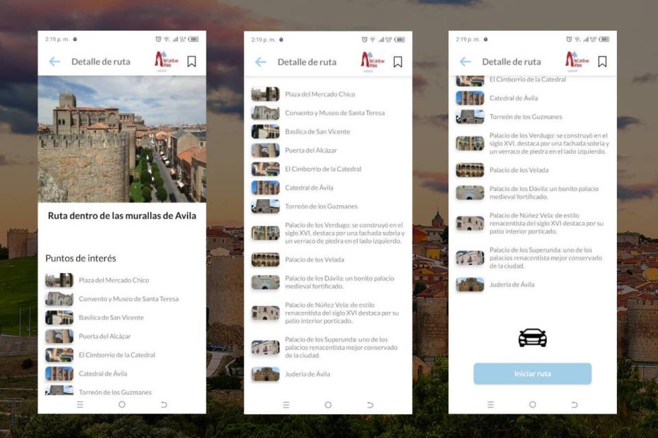 Avila Self-Guided Tour App With Multilingual Audio Guide - Tour Description