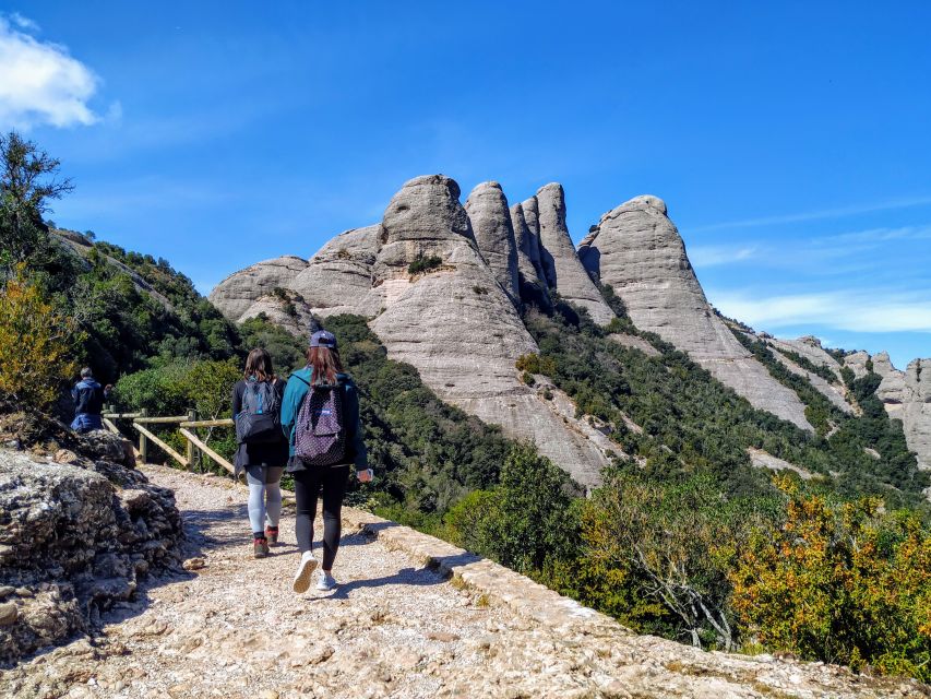Barcelona: Montserrtat Hike and Winery Tour With Tasting - Scenic Hiking on Montserrat Mountain