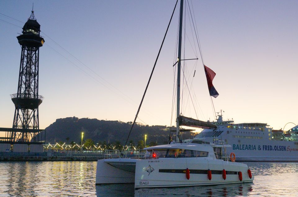 Barcelona: Sunset Catamaran Experience W/ Optional Dinner - Sunset Sail and Dinner Details