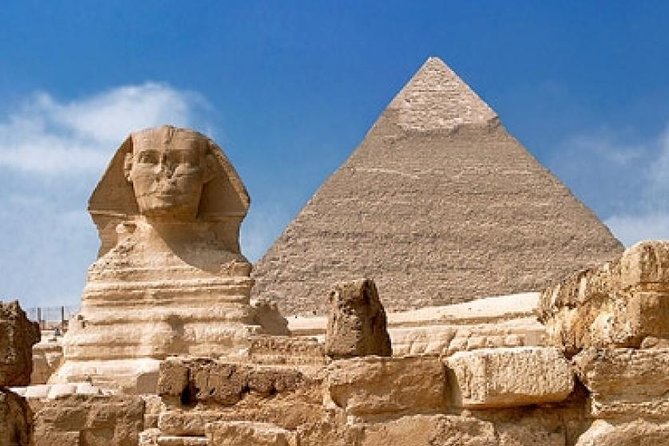 CAIRO LAYOVER EXCURSION TO GIZA PYRAMIDS SPHINX COPTIC CAIRO and BAZAAR - Booking Details