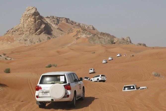 Camel Rock Desert Safari Dubai With Bbq Dinner Camel Ride Sand Boarding & More - Experience Overview