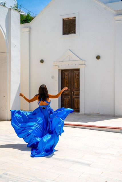 Capture Your Santorini Dream: Flying Dress Photography - Activity Description