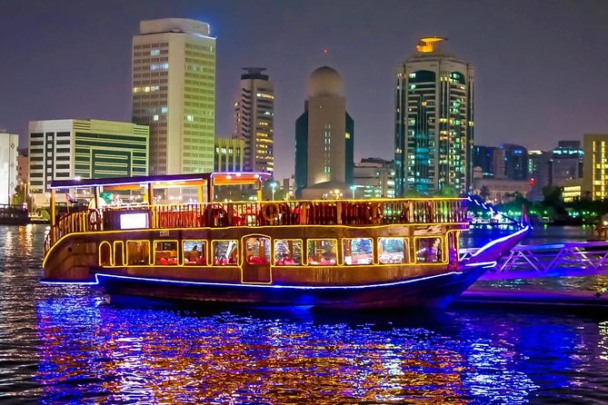 Dubai City Tour Dhow Cruise Canal With Transfer - Itinerary Overview