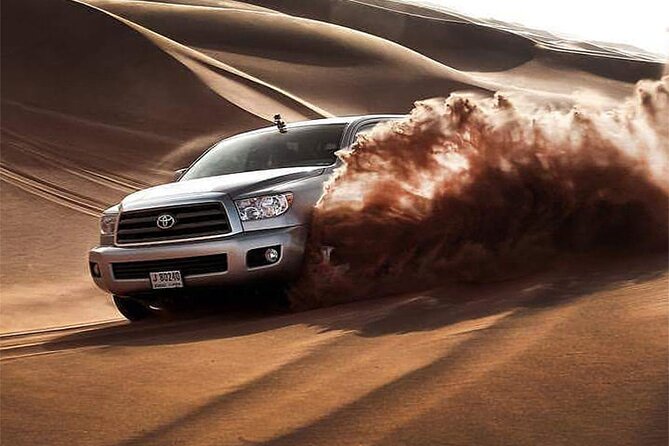 Dubai Desert 4x4 Dune Bashing, Sandboarding, Camel Riding, Dinner - Cancellation Policy