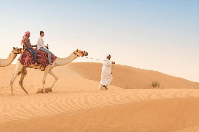 Dubai Mega Safari Quad Biking and Dune Bashing and Camel Riding With BBQ Dinner - Traditional Camel Riding Activity