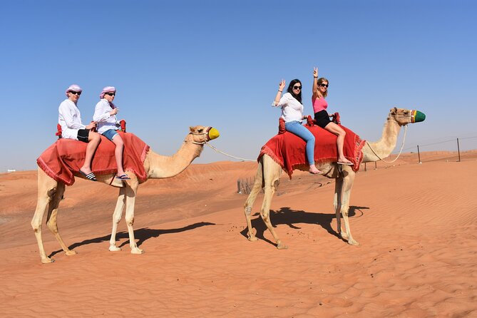 Dubai Red Dunes Camel Safari With Sand Boarding, Dune Bashing & BBQ - Thrilling Dune Bashing