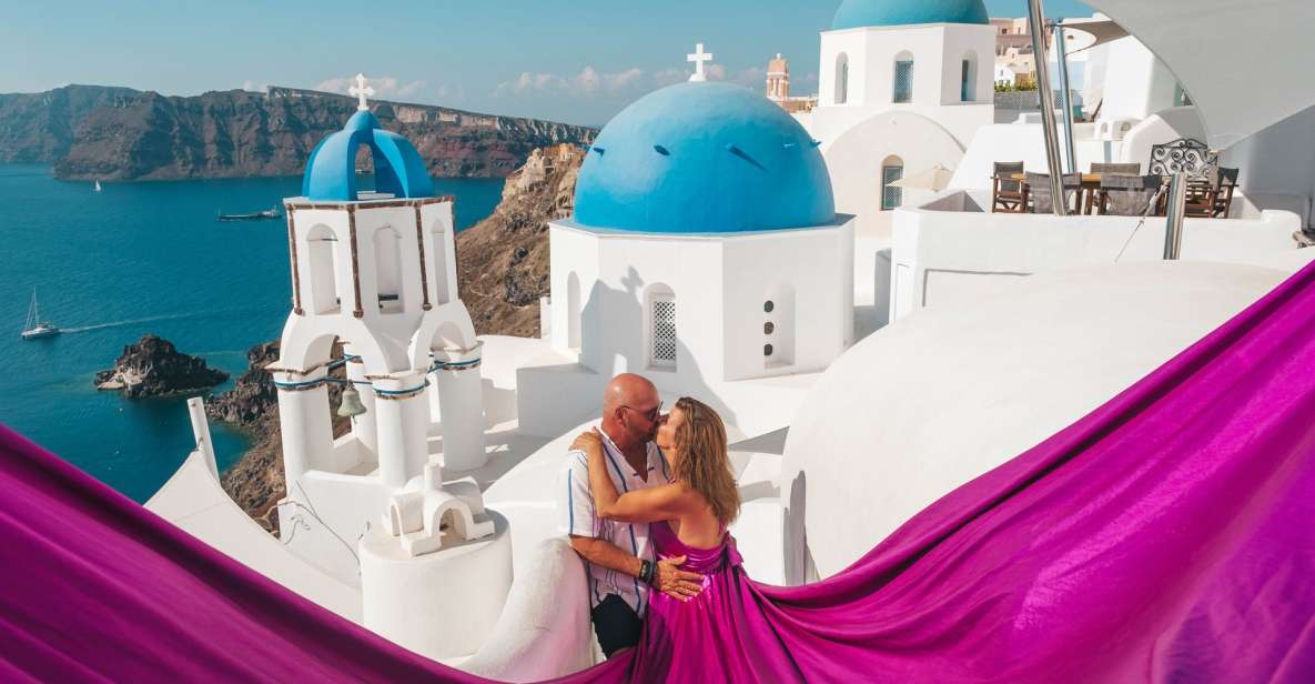 Flying Dress Santorini Photoshoot - Activity Highlights and Inclusions