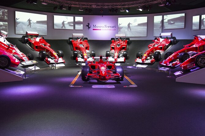 Full-Day Ferrari Museum Maranello and Bologna Private Tour From Florence - Tour Duration and Inclusions