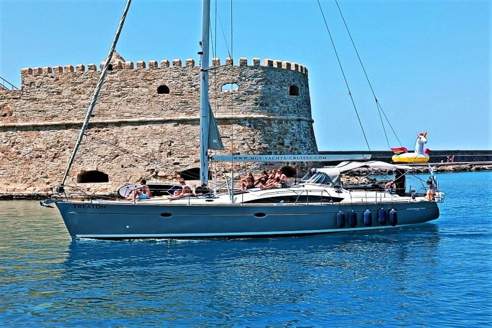 Heraklion: Luxury Sailing Trip to Dia Island-Up to 14 Guests - Itinerary Details