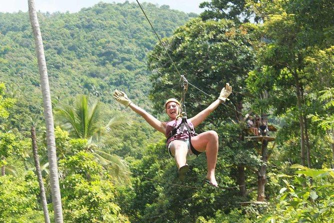 Ko Samui : Sky Fox Cable Ride in the Jungle - Highlights of Sky Fox Cable Ride