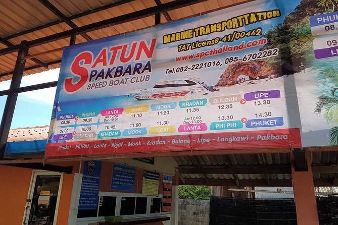 Koh Lipe to Koh Mook by Satun Pakbara Speed Boat - Departure Information