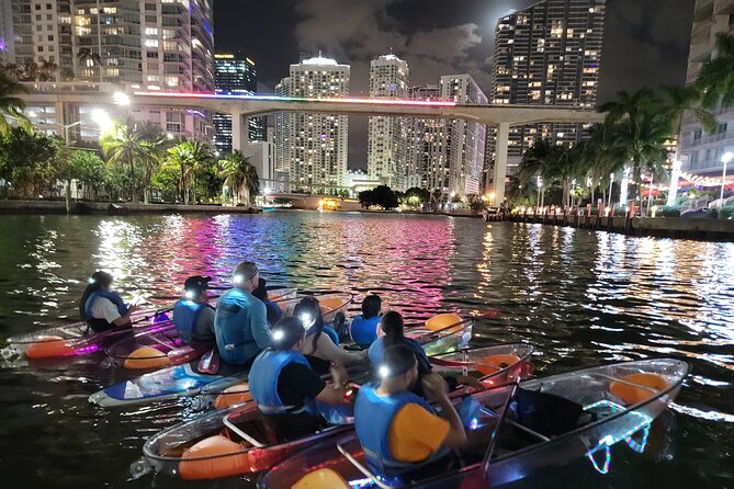 L.E.D. Light Kayak Miami City Lights - Night Kayaking Adventure in Miami