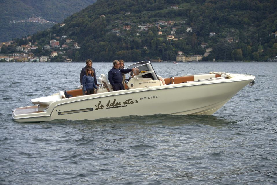 Lake Como: La Dolce Vita Private Tour 2 Hours on Invictus Boat - Language and Highlights