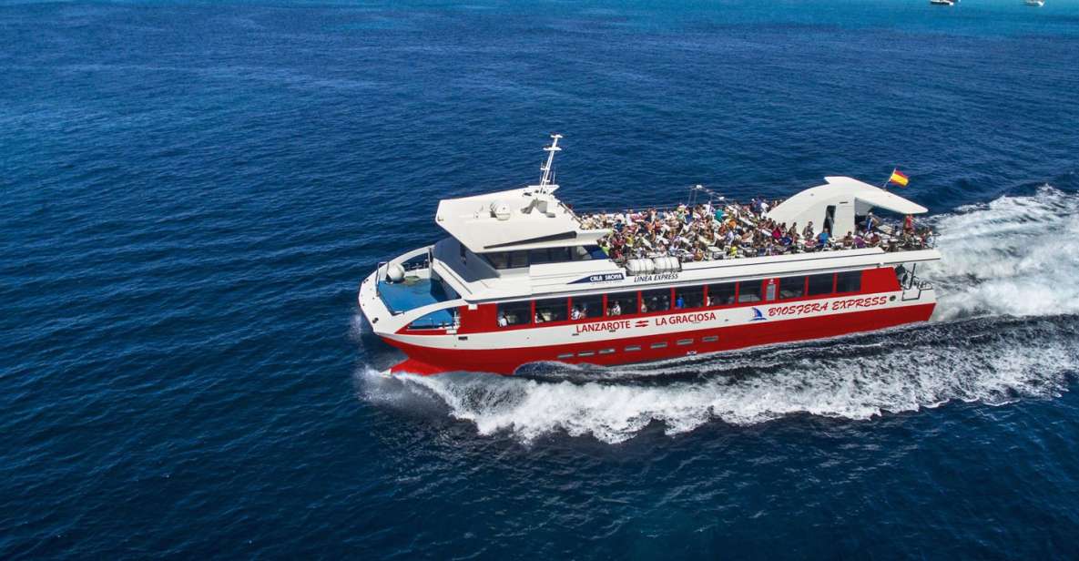 Lanzarote: Roundtrip Ferry Transfer to La Graciosa - Free Cancellation and Payment Options