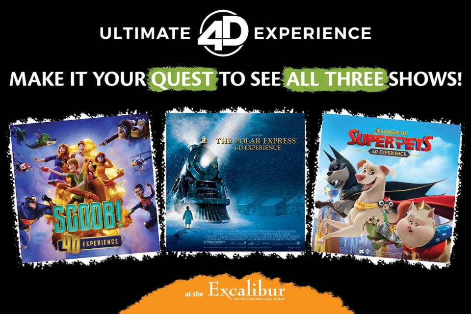 Las Vegas: Ultimate 4D Experience at Excalibur All-Show Pass - Experience Highlights
