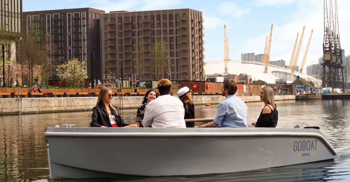 London: Goboat Rental in Canary Wharf With London Docklands - Experience Inclusions