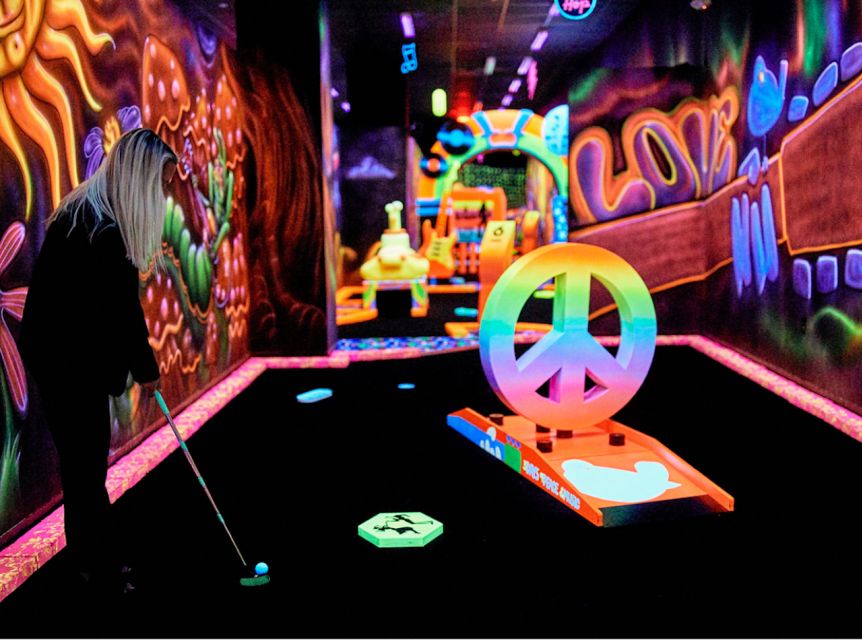 Mall of America: Rock of Ages Blacklight Mini Golf Ticket - Highlights