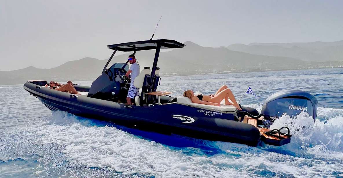 Mirabello Bay: Private Cruise With Inflatable Boat - Boat Features