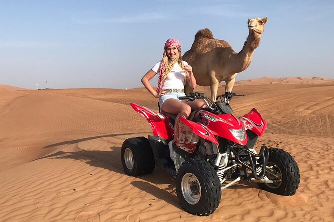 Morning Quad Bike Desert Safari, Camel Ride, Falcon Photo - Booking Confirmation