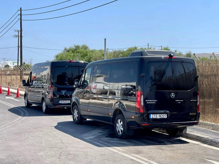 Mykonos: Airport Private Transfer in Luxury VAN - Activity Description