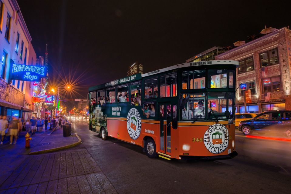 Nashville: Music City Nighttime Trolley Tour - Live Music and Tour Guide
