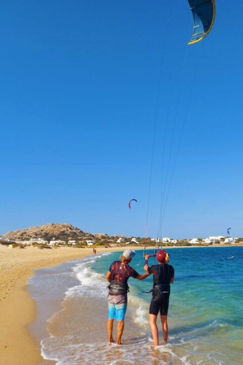 Naxos: Kitesurfing Lessons by Amouditis Kite Center - Description